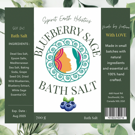 Blueberry Sage Bath Salt