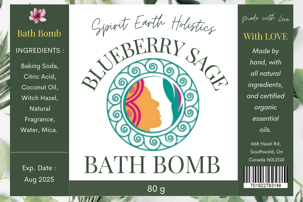 Blueberry Sage Bath Bomb